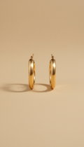 Gold Vermeil Hoop Earrings