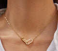Evelina Gold-Plated Interlocking Link Necklace